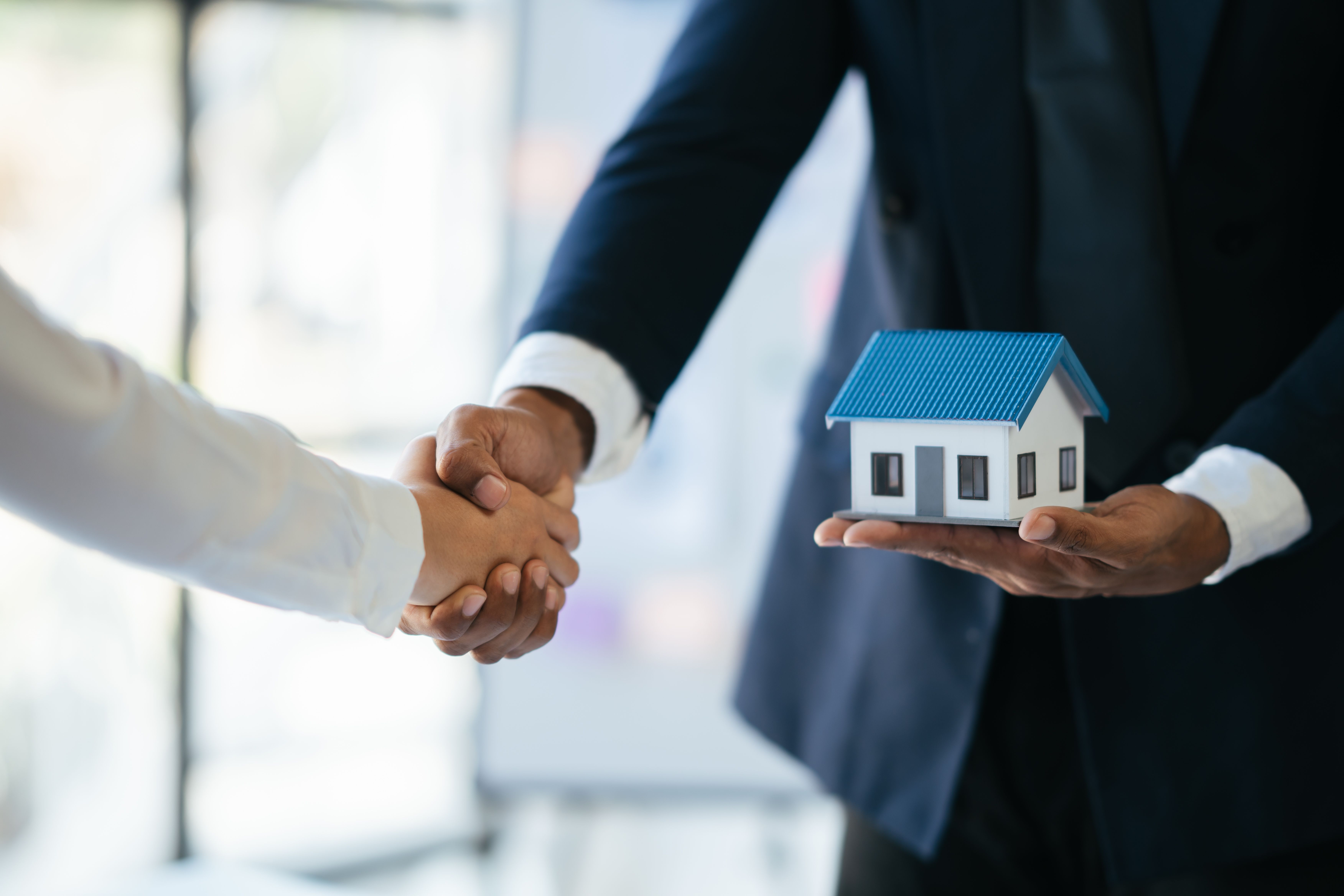 Two men shaking hands